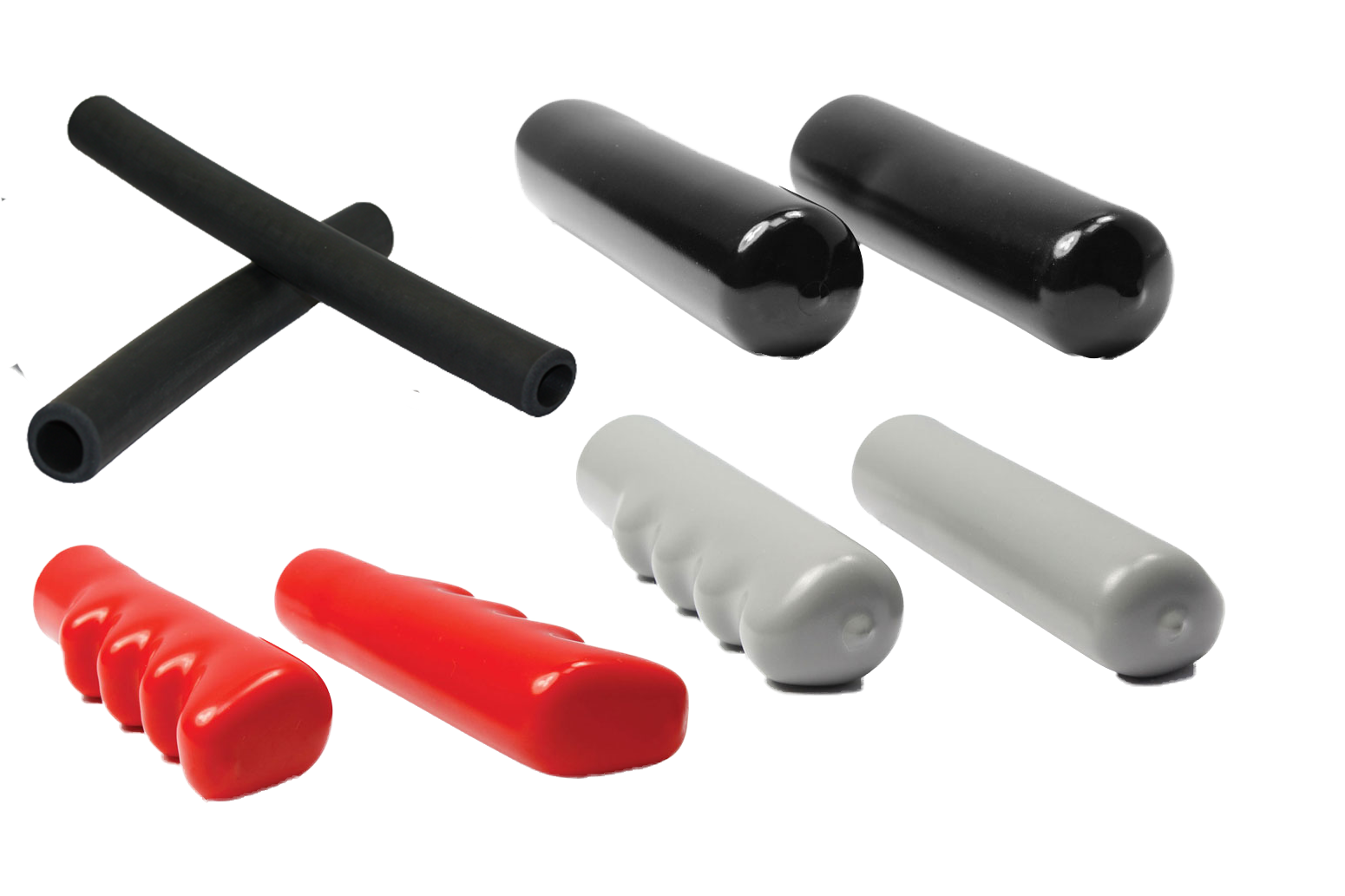 Ribbed Grips - Dip Molded Plastic Hand Grips